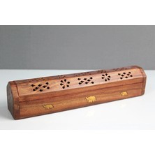 Livenda Ahşap Maun Tabut Tütsülük Model 1