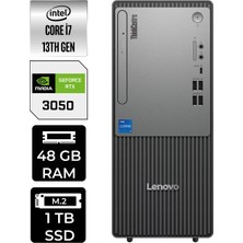 Lenovo Thinkcentre Neo 50T Intel Core I7 13700 48GB 1tb SSD RTX3050/6GB Fdos Masaüstü Bilgisayar & Per4 USB Bellek 12UB000HTRP490