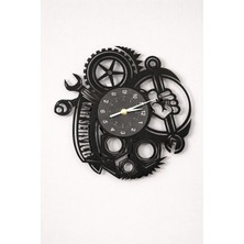 33D-SAAT-CAR Servıce Yazı Temalı Duvarsaati