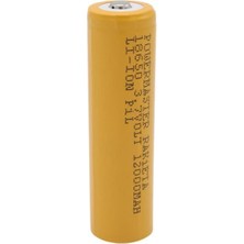 Najmaddin Powermaster PM-9599 Rakieta 3.7 Volt 1200MAH 18650 Başlıklı Şarj Edilebilir Lityum Pil (Tekli)