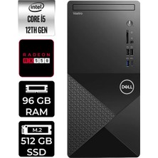 Dell Vostro 3030MT i5 12400 Masaüstü Bilgisayar 96GB RAM 512GB SSD Win11 Home + Per4 USB N6004VDT3030MTP397