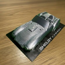 Riva Self Shelby Araba 3D Tasarım Masaüstü Dekoratif Obje - Gümüş & Siyah