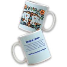 Base Art Premium Modern Türk Motifli Terazi Burcu Kupa