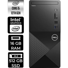 Dell Vostro 3030MT i5 12400 Masaüstü Bilgisayar 16GB RAM 512GB SSD FreeDOS + Per4 USB N6004VDT3030MTP301