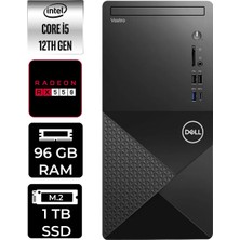 Dell Vostro 3030MT i5 12400 Masaüstü Bilgisayar 96GB RAM 1TB SSD Win11 Pro + Per4 USB N6004VDT3030MTP418