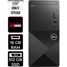 Dell Vostro 3030MT Intel Core I7 12700 16GB 512GB SSD RX550/4GB W11P Masaüstü Bilgisayar & Per4 USB Bellek N6007VDT3030MTP401