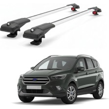 Cross Oto Aksesuarları Ford Kuga MK2 2013–2019 için Ara Atkı Tavan Barı , Araca Özel , Kilitlenebilir Araç Üstü Ekipman Taşıma Barı (2 Adet)