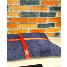 Özdilek Svv Border Büyük Boy Banyo Havlusu (89X173) - Dark Plum (K.mürdüm)