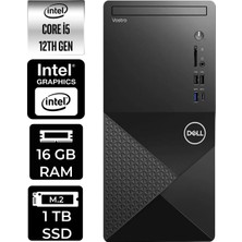 Dell Vostro 3030MT i5 12400 Masaüstü Bilgisayar 16GB RAM 1TB SSD Win11 Pro + Per4 USB N6004VDT3030MTP342