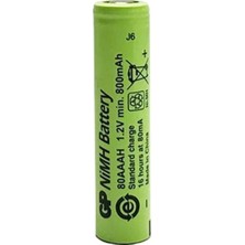Najmaddin Gp 1.2 Volt 800 Mah Düz Kafa Şarjlı Aaa Ince Kalem Pil 80AAH
