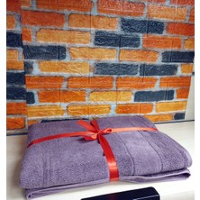 Özdilek Svv Border Büyük Boy Banyo Havlusu (89X173) - Orchid (Orkide Lilası)