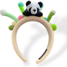 Caş Dekorasyon Karışık Renk Panda Figürlü Taç