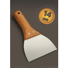 Duyar Dyr 307 Ahşap Saplı Yay Çeliği Boya Sıva Macun Spatula 14 cm Ispatula