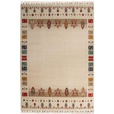 Çam Halı Sultani 809 Stone Yün ve Bambu ile Özel Tezgahlarda Üretilen Otantik Desenli El Emeği Modern Uşak Halısı