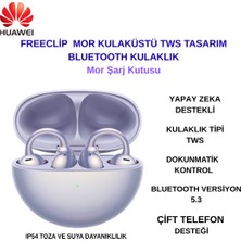 Huawei Freeclip Mor ve Kablosuz Mor Şarj Kutusu + Phılıps Epilasyon Hediye
