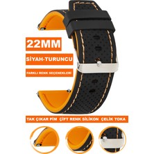  xiaomi mi watch s1-s2 yuvarlak kasa uyumlu 22mm soft silikon saat kordonu kayışı a54-st