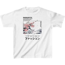 Giyim Center Unisex Çocuk Baskılı T-Shirt - Beyaz