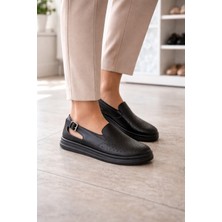 Liarca Siyah Ince Taban Kadın Günlük Comfort Ayakkabı – Kaymaz Taban