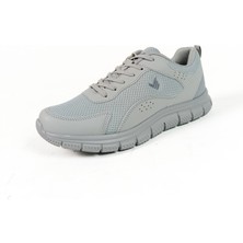 Gdt Ayakkabı Volis Gri Renk 40-41-42-43-44-45 Numara  Bağcıklı  Triko Erkek Spor Ayakkabı