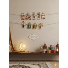 Dodomar Ramazan Dekoratif Hacivat Karagöz Banner 160X17 cm Asma Süs Duvar Afişi