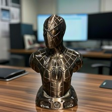 Riva Self Marvel Spider-Man Dekoratif Masaüstü Biblo - Detaylı Kostüm Tasarımlı Büst