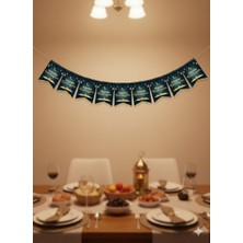 Dodomar Ramazan Mübarek 17X12 cm 10'lu Kırlangıç Bayrak Hoş Geldin Ramazan Süs