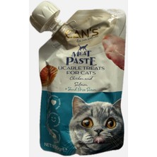 Can's Meat Paste Tavuk Etli & Somon Kedi Ödülü Pasta Pounc 100 Gram X2 Adet