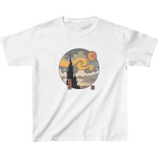 Giyim Center Çocuk Unisex Baskılı T-Shirt - Beyaz