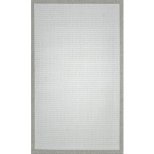 Sisal Sl-15 Krem Bej Dekoratif Desenli Çerçeveli Halı