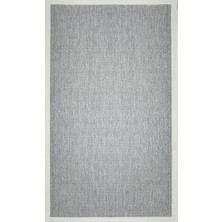 Sisal Sl-17 Gri Krem Dekoratif Desenli Çerçeveli Halı