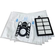 MFS Arçelik Uyumlu S 4910  Tornado Silence / S 4920 / S 4925 Orj 10 Adet Toz Torbası ve Hepa Filtre Seti