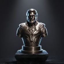 Riva Self Avengers Thor Dekoratif Masaüstü Aksesuarı - Zırh Detaylı Koleksiyon Büstü