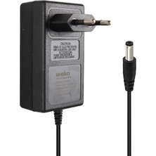 Pazarcan Weko 8.4 Volt - 2 Amper 5.5x2.5mm Uçlu Priz Tip Kırmızı Yeşil Ledli Yerli Üretim Akü Şarj Adaptörü