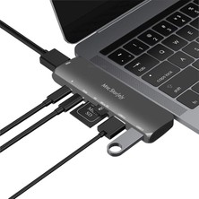 McStorey Type-C Dönüştürücü HDMI 4K UHD Adaptör Yüksek Veri Transferi Destekli Dual Girişli