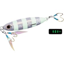 Shimano Ocea Flat Light 72MM 50GR Jig Yem 001 Zebra