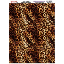 Pirinç Dekopaj Kağıdı 30X42CM PT-3698 Leopar Desen