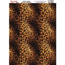 Pirinç Dekopaj Kağıdı 30X42CM PT-3689 Leopar Desen