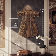 İki Yedi Konsept Humayun Osmanlı Kaftan Duvar Dekoru Altın Tonlu Otantik Duvar Süsü, Salon ve Ofis Için Şık Aksesuar