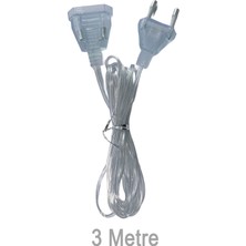 Neo Vista 3 Metre Şeffaf LED Işık Adaptör Kablo – 220V Priz Uyumlu Dekoratif Aydınlatmalar Için NV0084, One Size