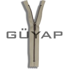 Güyap Yapı Tekstil Premium Demir Diş Fermuar [ 15.5 cm Ekru - Oksit Diş - Tip/3 Numara - 10 Adet ]