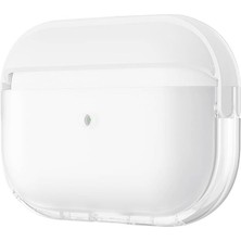 Airpods Pro 2 Uyumlu Ydst Airbag 36 Darbelere Karşı Dayanıklı Kılıf-Şeffaf-Beyaz