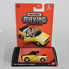Matchbox Moving Parts 1987 Volkswagen Golf Cabriolet 1:64 Metal Model Araba