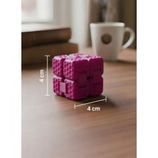 Venora Concept Pembe Renkte Altıgen Desenli Sonsuz Küp | Infinity Küp | 3D Baskı