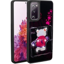 Galaxy S20 Fe Kılıf Parlayan Kabartmalı Ikonik Figürlü Ydst Amas Silikon Kapak-Siyah