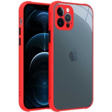 iPhone 12 Pro Kılıf ​​ydst Kaff Kapak-Kırmızı