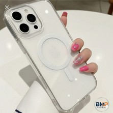 BMP GLOBAL iPhone 16 Pro Uyumlu Magsafe Özellikli Kristal Şeffaf Kılıf – Sararma Karşıtı Darbe Emici Koru