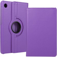 Lenovo Tab M10 TB-328F 3. Jenerasyon  Uyumlu Ydst Dönebilen Standlı Kılıf-Mor