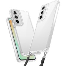 Galaxy A35 Kılıf Airbagli Takılabilir Askı Aparatlı Ydst Snap Silikon Kapak-Şeffaf