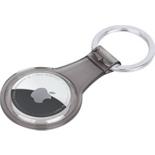 ​zore Airtag 07 Uyumlu Silikon Anahtarlık-Siyah