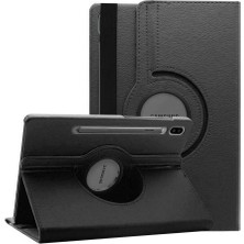 Galaxy Tab S7 Plus T970  Uyumlu Ydst Dönebilen Standlı Kılıf-Siyah